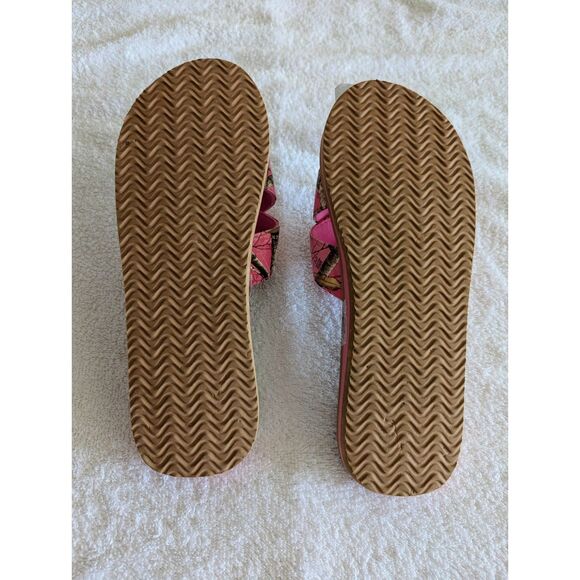Realtree Women's Pink Open Toe Camo Criss Cross Slide Sandal  Sz 9/10 - Picture 8 of 9